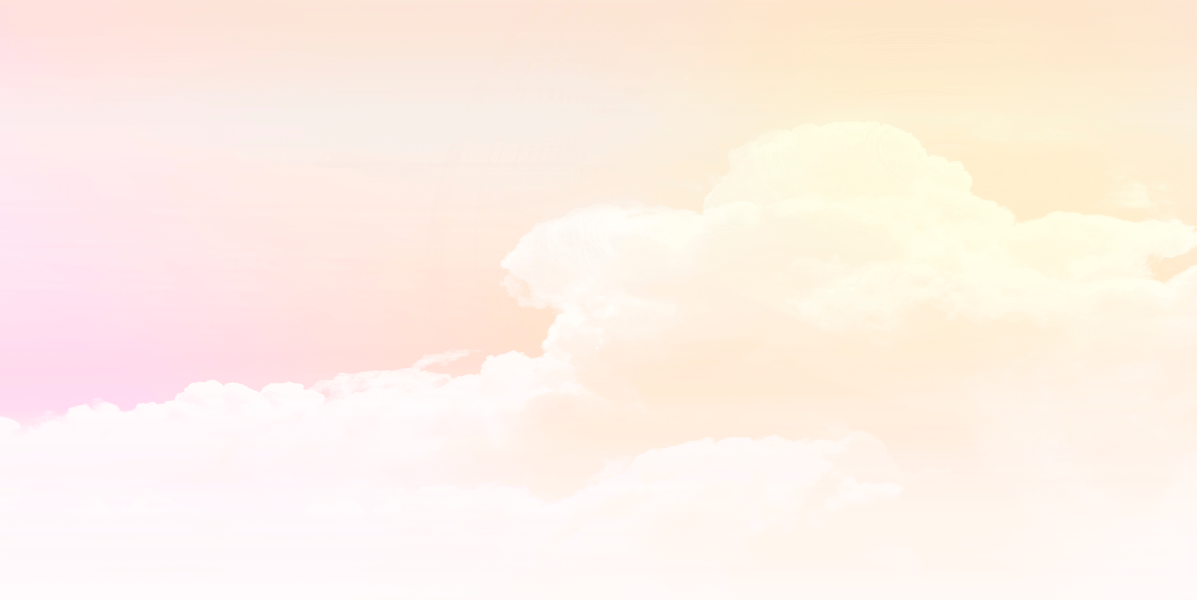 Pink pastel sky background. Fantasy beautiful white fluffy clouds on soft pink sky. Pale pink gradient on smooth cloudscape. Cloudy abstract on magical sky