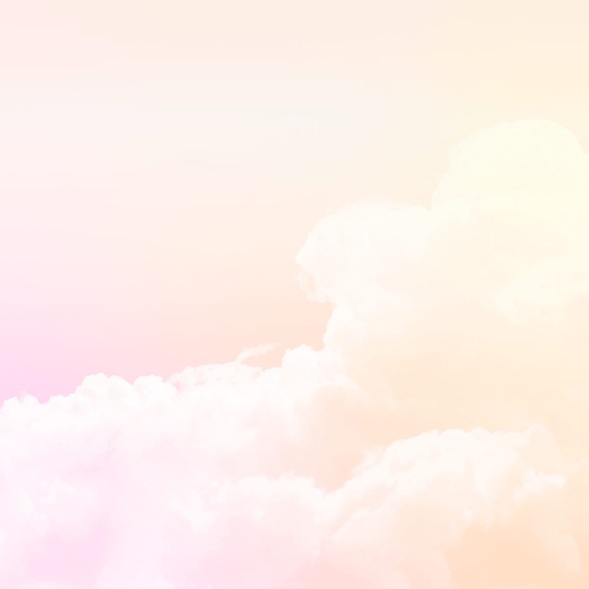 Pink pastel sky background. Fantasy beautiful white fluffy clouds on soft pink sky. Pale pink gradient on smooth cloudscape. Cloudy abstract on magical sky