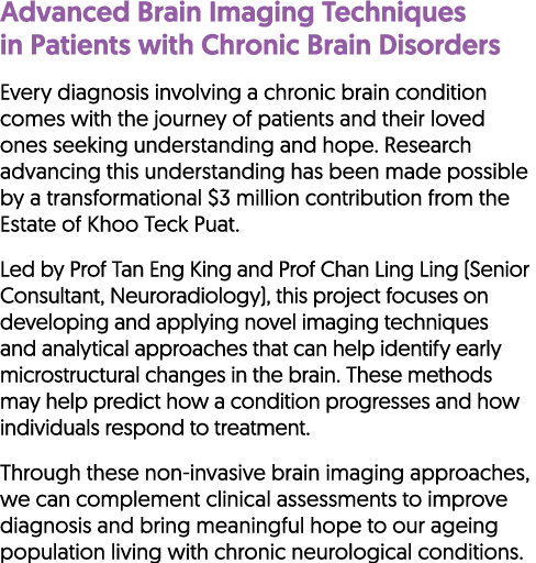 Advanced Brain Imaging Techniques in Patients with Chronic Brain Disorders Every diagnosis involving a chronic brain ...