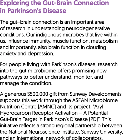 Exploring the Gut Brain Connection in Parkinson’s Disease The gut–brain connection is an important area of research i...