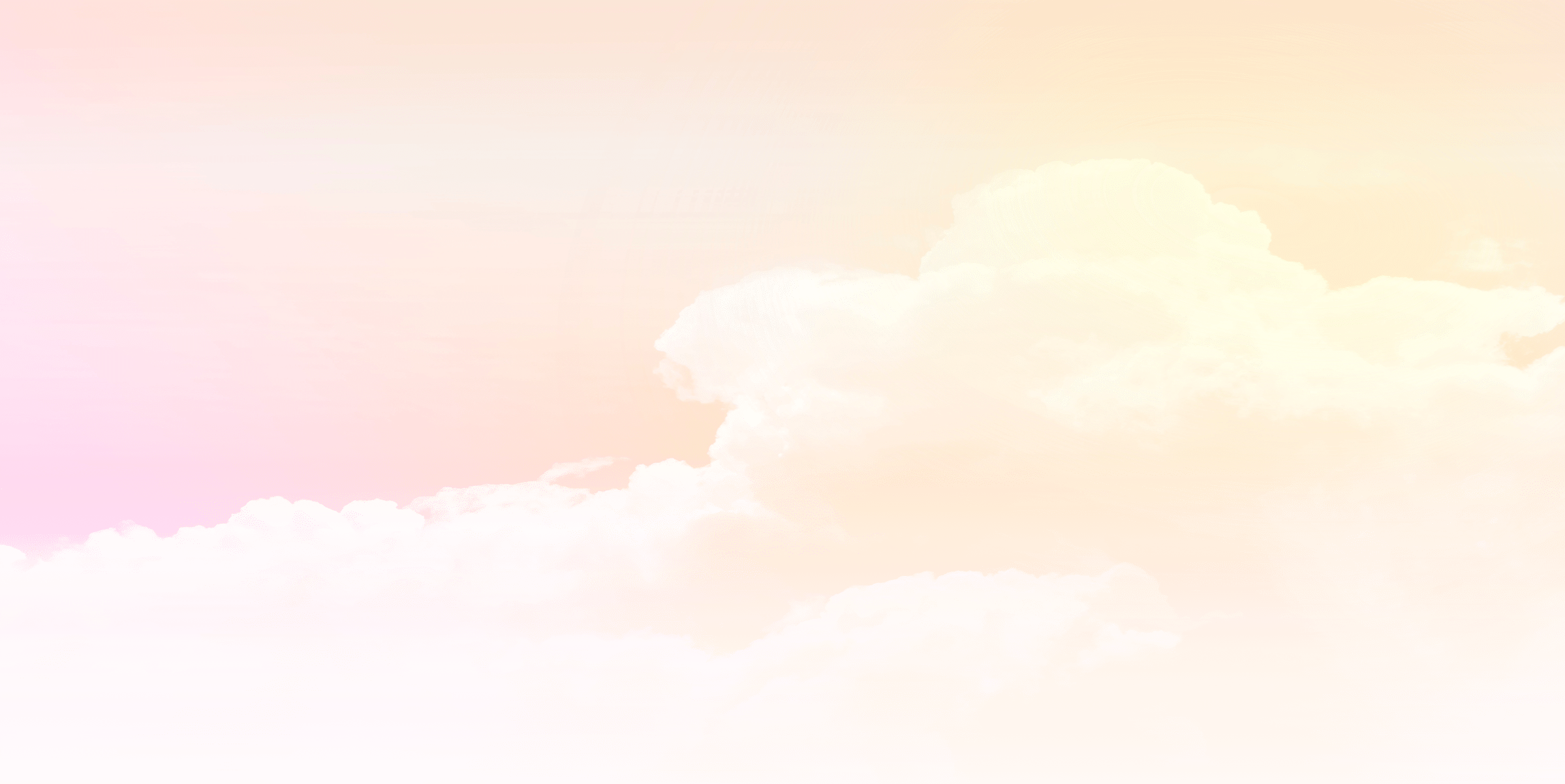 Pink pastel sky background. Fantasy beautiful white fluffy clouds on soft pink sky. Pale pink gradient on smooth cloudscape. Cloudy abstract on magical sky